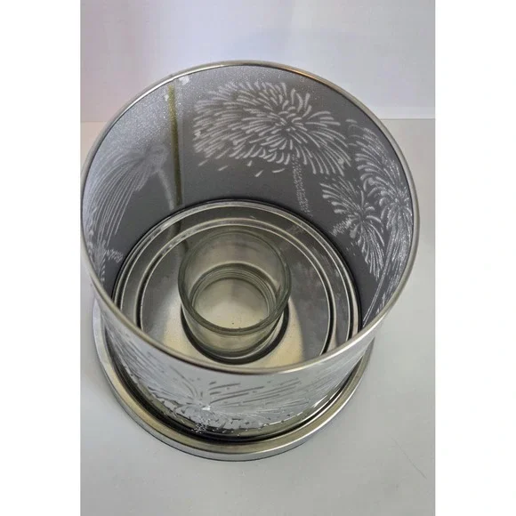 Partylite Enchanted Celebration Candle Holder Retired Fireworks Tea Light Votive - Picture 6 of 7